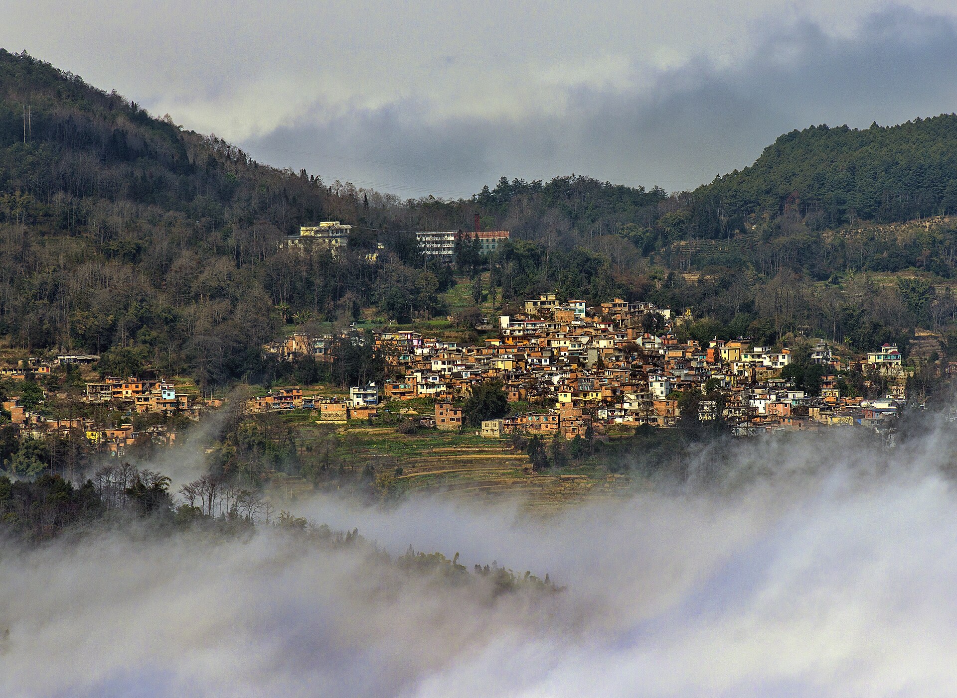 Hani village Yunnan