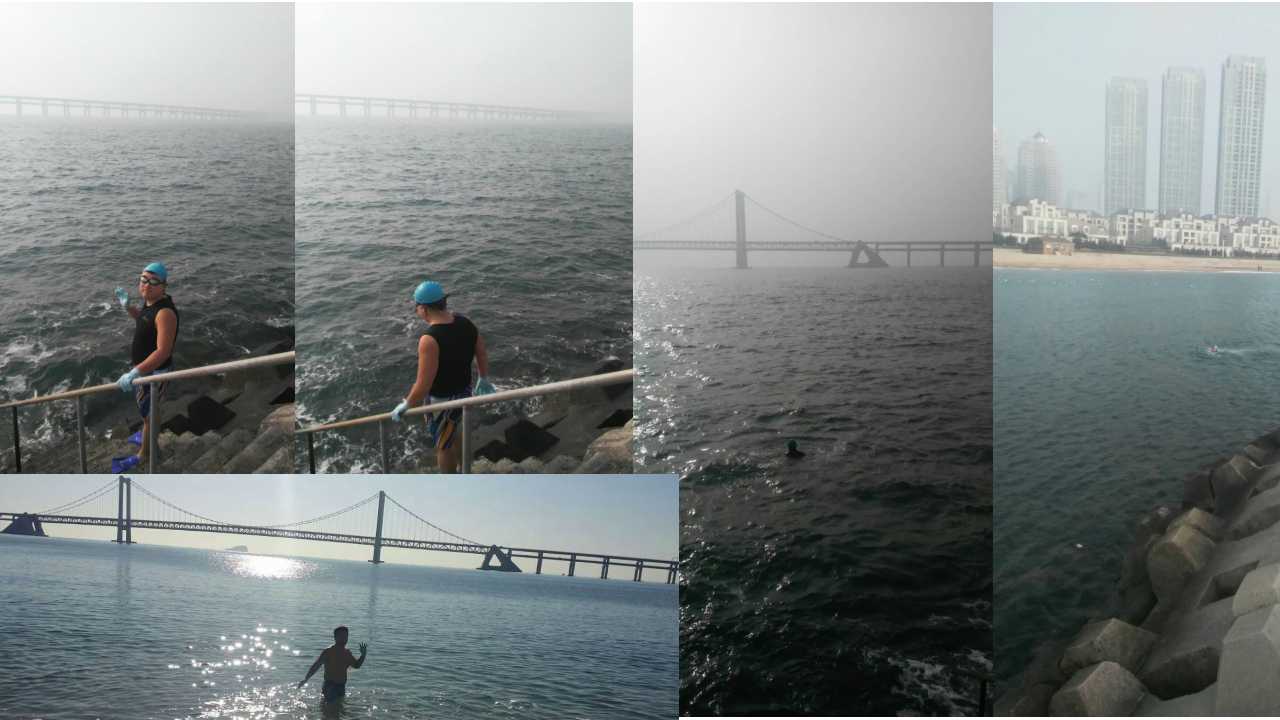 Dalian coast Xinghai square
