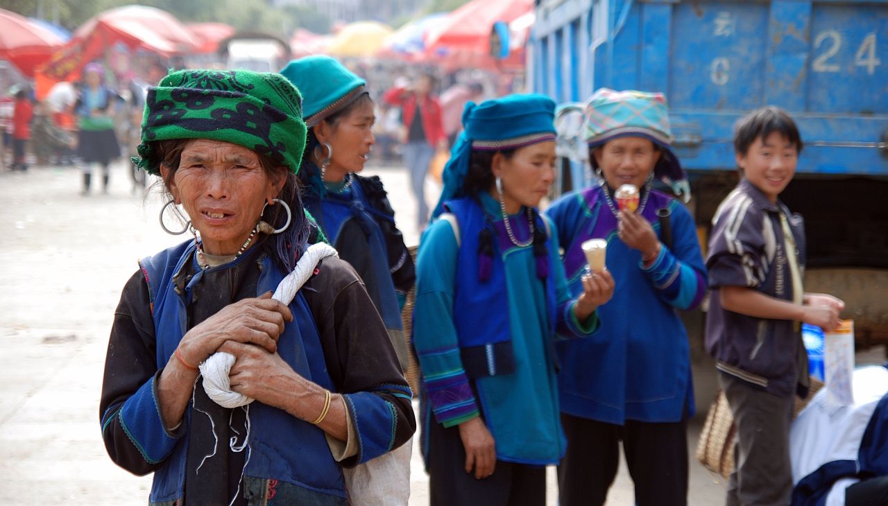 Yunnan village market minority