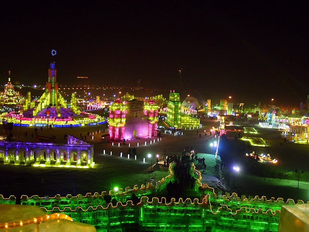 Harbin ice festival sculptures
