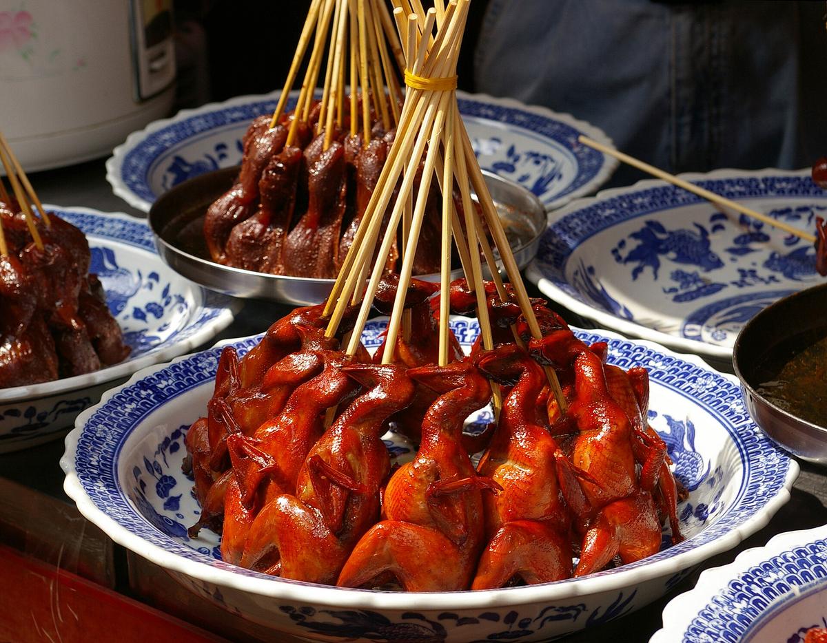 Chinese old town food stall