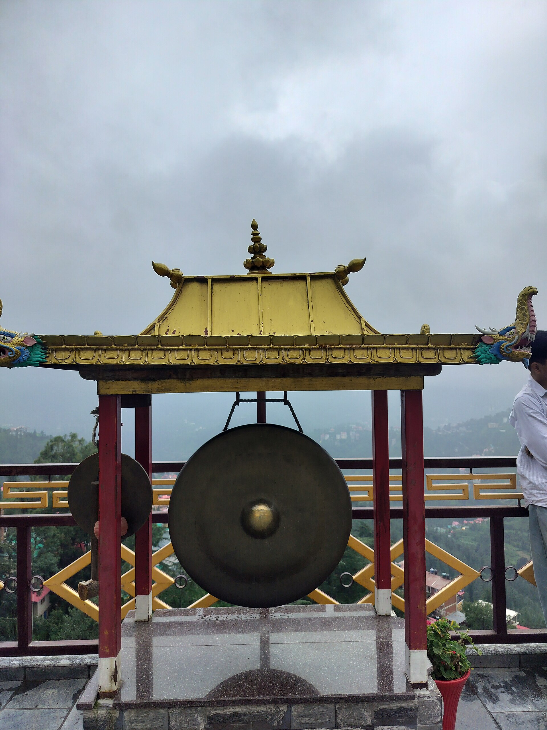 Tibetan monastery golden roof